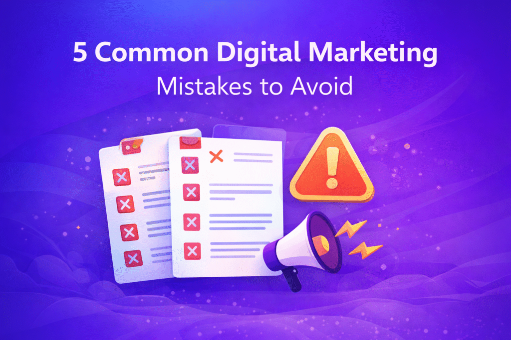 5 Common Digital Marketing Mistakes Businesses Make (And How to Fix Them)